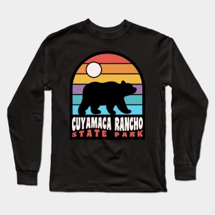 Cuyamaca Rancho State Park California Retro Bear Long Sleeve T-Shirt